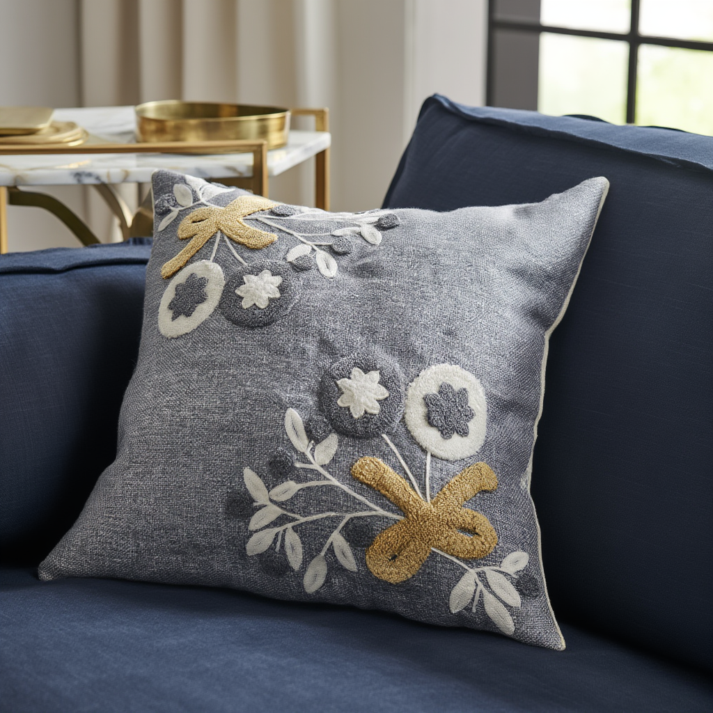 Grey Garden Cushion Cover Set