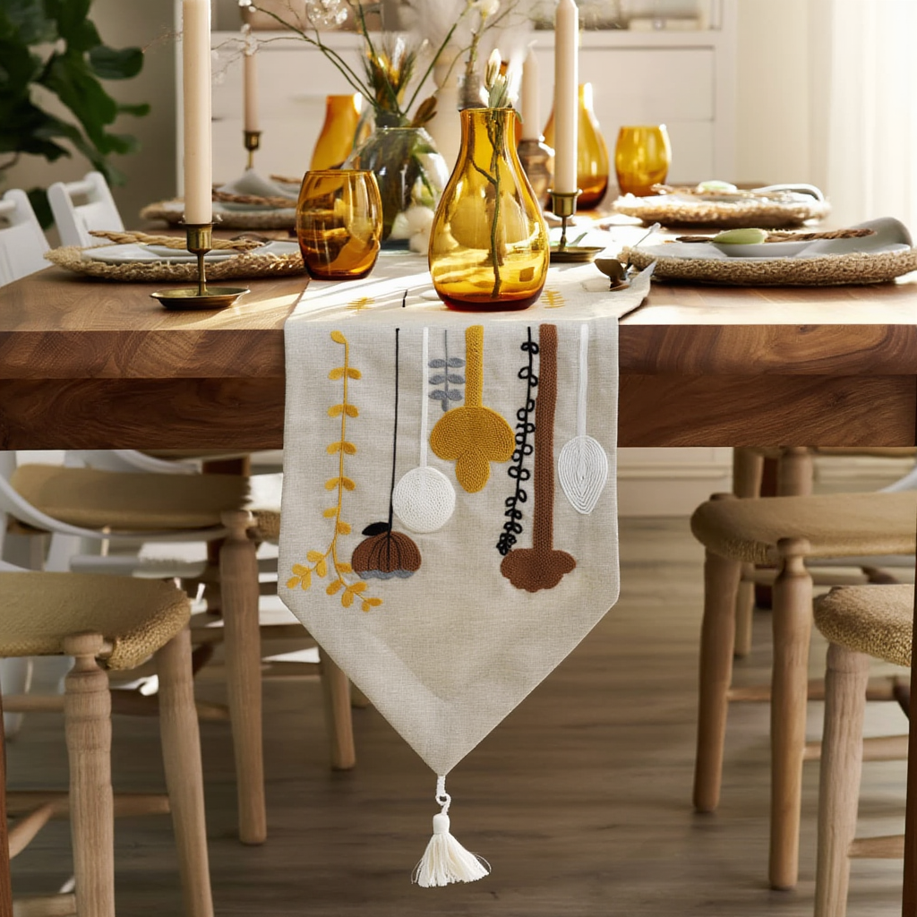 Modern Harvest Table Runner