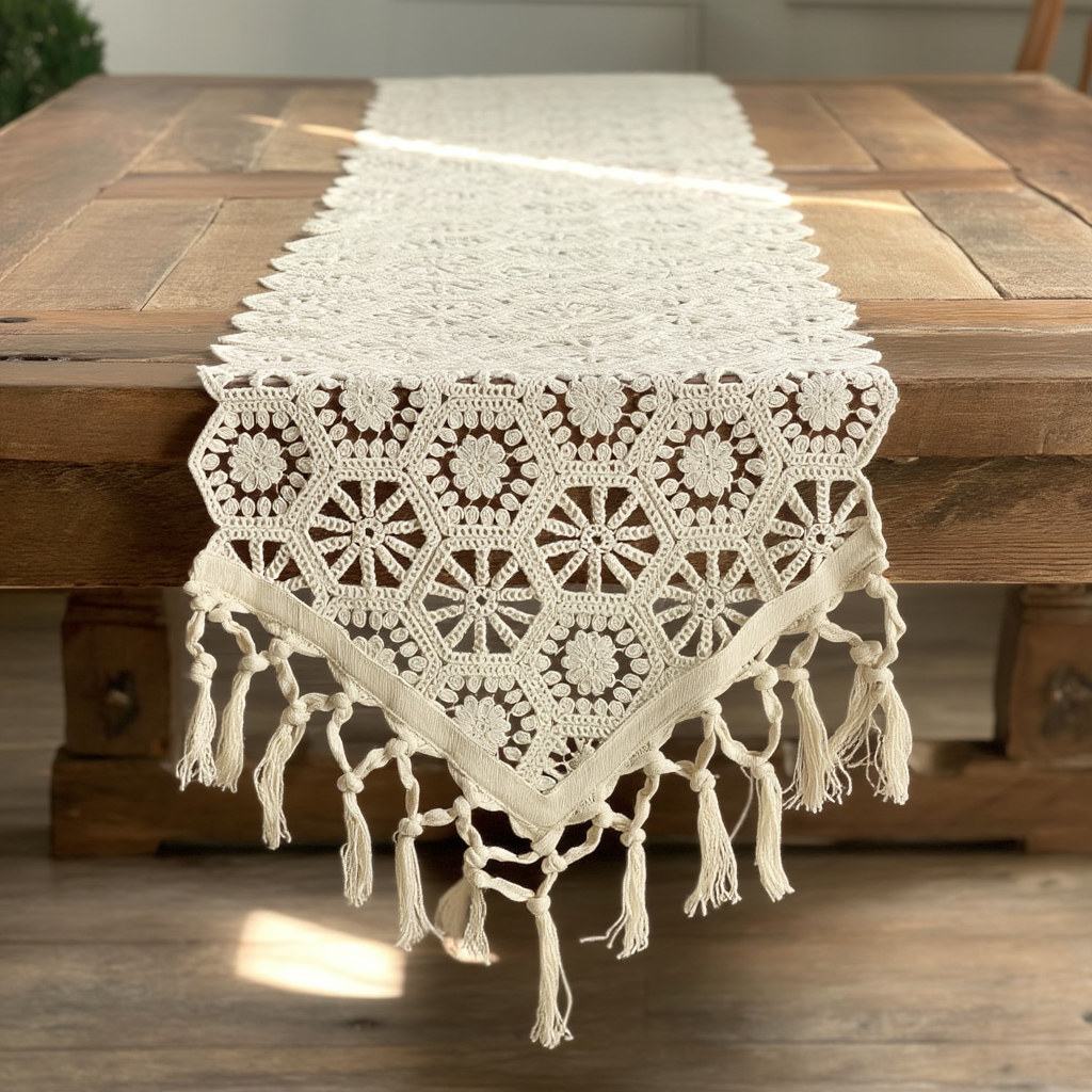Heirloom Crochet Table Runner