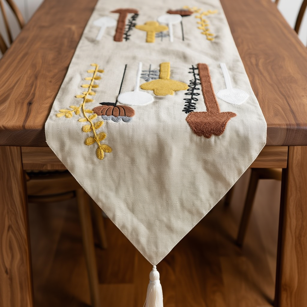 Modern Harvest Table Runner