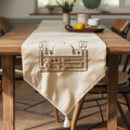 Crescent Mosque Table Runner