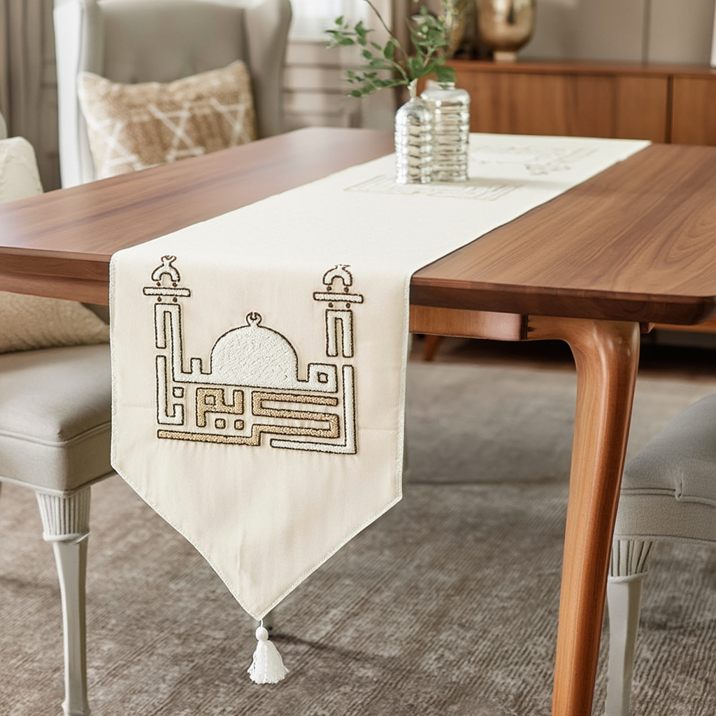 Crescent Mosque Table Runner