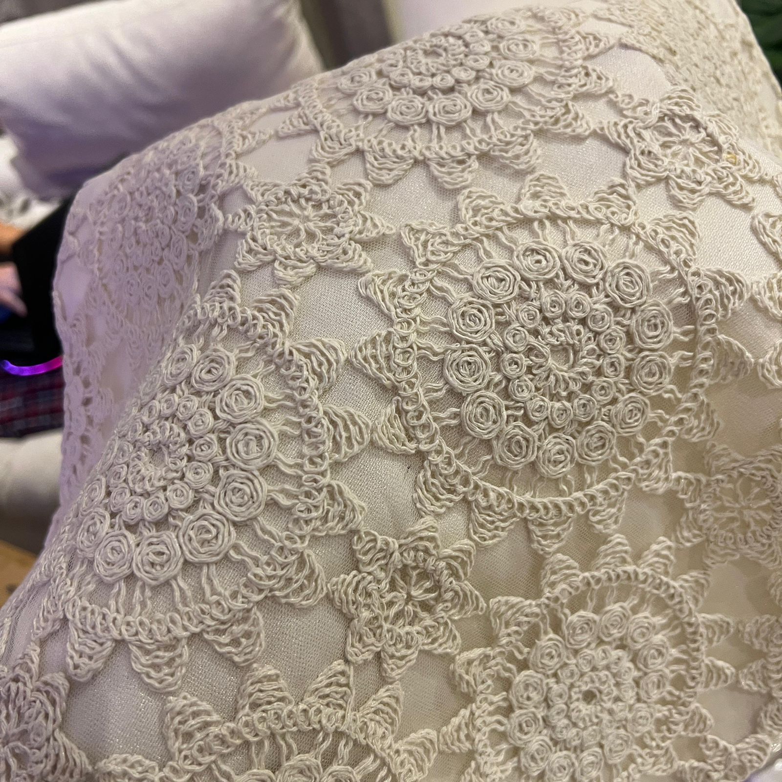 Ivory Bloom Cushion Cover Set