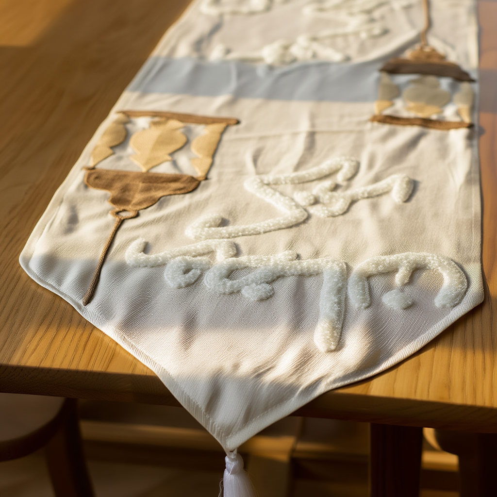 Glow Calligraphy Table Runner